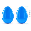Set of 2 Blue Giant Jumbo Large Size Fillable Plastic Easter Eggs 10 Inches