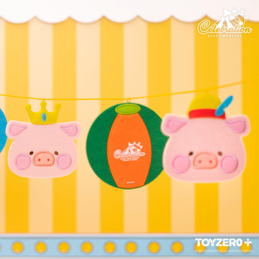 ToyZero+ Lulu The Pig Celebration: Felt Die-cut Deco Set Accessories Kouhigh Toys 