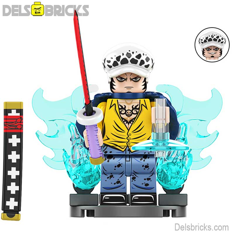 Trafalgar D. Water Law from ONE PIECE Anime Lego Minifigures custom to ...