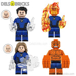 Fantastic Four First Steps Set of 4 Lego Minifigures Custom Toys 1