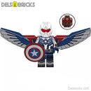 Captain America sam Wilson Avengers Lego Minifigures Custom Toys 1