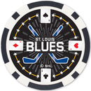 St. Louis Blues 100 Piece Poker Chips