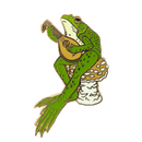 The Traveling Bard | Frog & Mushroom Enamel Pin