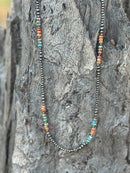 Triple Shot Spiny Oyster Beads Necklace