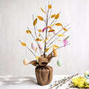 Easter Egg Branch Tree Centerpiece Tabletop Decoration with Butterflies 24 Inches Tall