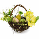 Set of 3 Easter Baskets with Eggs and Spring Flowers