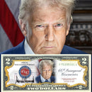 Donald Trump 47th President Official Portrait Collectible $2 Bill (Genuine Legal Tender)