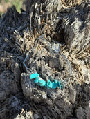 Turquoise Chips Paperclip Chain Bracelet