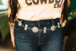 Turquoise Multi Concho Chain Belt