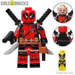 Deadpool from Deadpool & Wolverine Lego Minifigures Custom Toys NEW