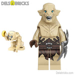 Azog Lord of The Rings Lego Minifigures Custom Toys