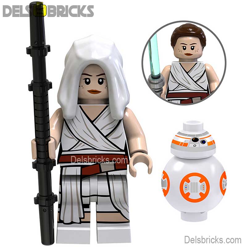Rey Skywalker NEW Lego Star Wars Minifigures Custom Toys