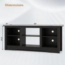 TV Stand for up to 65 Inch Flat Screen TVs with Adjustable Shelves for 18 Inch Electric Fireplace (Not Included)