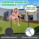 12FT ASTM Approved Recreational Trampoline with Ladder