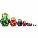 Set of 9 Rainbow Nesting Dolls  4.75 Inches
