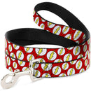 Dog Leash - Flash Logo Scattered Red/White/Yellow