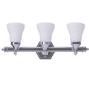 3-Light LED Vanity Fixture 24 Inch Polished Chrome