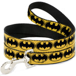 Dog Leash - Bat Signal-3 Yellow/Black/Yellow