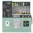 Pretend Play Kitchen with Utensils for Kids Aged 3+-White