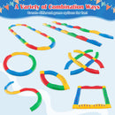 Colorful Kids Wavy Balance Beam with Textured Surface and Non-slip Foot Pads
