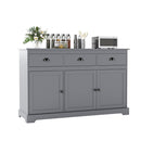 Standing Floor Lamp and Sideboard Buffet Storage for Dining Room