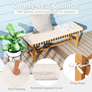 3-Piece Patio Dining Set for 4 People Farmhouse Furniture