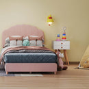 Children’s Room Furniture Bundle: Twin Pink Bed Blue & Pink Rocking Chairs Storage End Table