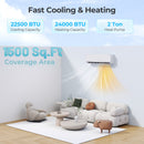 SEERXtreme Series 24000 BTU 25 SEER2 208-230V Mini Split Heat Pump Heating at -15¬∞F WiFi Enabled