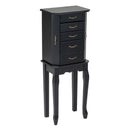 Standing Jewelry Box with 4 Drawers and 2 Side Doors