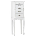 Standing Jewelry Box with 4 Drawers and 2 Side Doors