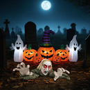 Halloween Groundbreaker Climbing Zombie+Inflatable Pumpkins