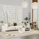 5-Piece Modern Living Room Furniture Set: Side table+Coffee table+Console table+Bookcase+Corner shelf