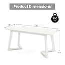 4-Piece Bedroom Furniture Set with Twin Size Bed Frame Entryway Bench Vanity Desk and Jewelry Armoire