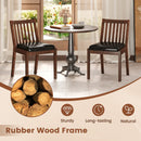 PU Leather Upholstered Dining Chair with Padded Seat Set of 4-Espresso
