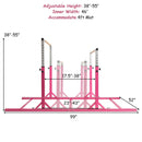 Yoga Set: 4-Panel Gymnastics Mat + Gymnastic Training Parallel Bars