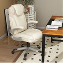 All-in-One Home Office Furniture Bundle - Ergonomic Chair Spacious Desk Multi-Drawer Cart Bookshelf & Accent Chairs