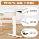 Electric Standing Desk Height Adjustable with 3 Memory Heights White
