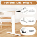 Electric Standing Desk Height Adjustable with 3 Memory Heights White
