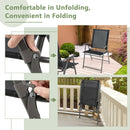 5-Piece Foldable Outdoor Dining Set for Backyard Garden Deck
