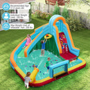 Inflatable Water Slide Park 6-in-1 Giant Bounce House without Blower costway5