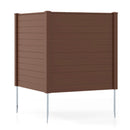 Freestanding 48 x 48 Inch Air Conditioner Fence with Metal Ground Stakes