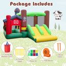 Kids Castle Slide Bouncer with 750W Blower and Dual Slides
