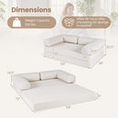 4-in-1 Convertible Folding Sofa Bed with Comfy Corduroy Cover