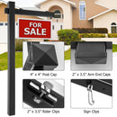 Set of 2 6 Feet Vinyl UPVC Real Estate Realtor Yard Sign Post