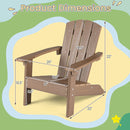 Kids Sandbox with Cover and Seats with 2 Kids Adirondack Chairs