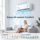 27000 BTU 2-Zone Mini Split Air Conditioner with Heat Pump