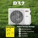 Blast Pro 38000 BTU 2 Zone 20 SEER2 Mini Split AC with Heat Pump