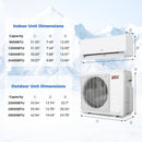 Blast Pro 28000 BTU 2 Zone 23 SEER2 Mini Split AC with Heat Pump