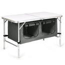 4-in-1 Family Camping Gear Set: Wagon Camping Table Cooler and Camping Tent