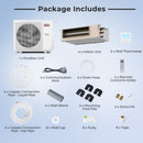 X-Pro 35000 BTU 4 Zone 22.5 SEER2 Concealed Ducted Mini Split
